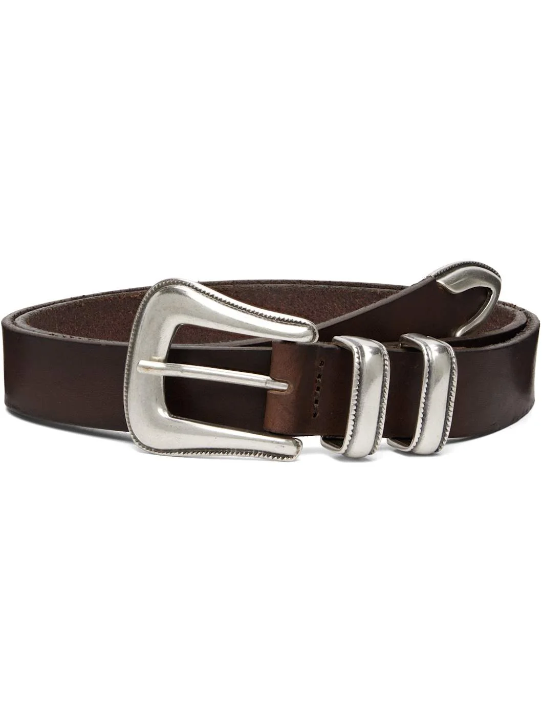 Brown 'Western Silver' Belt - 1