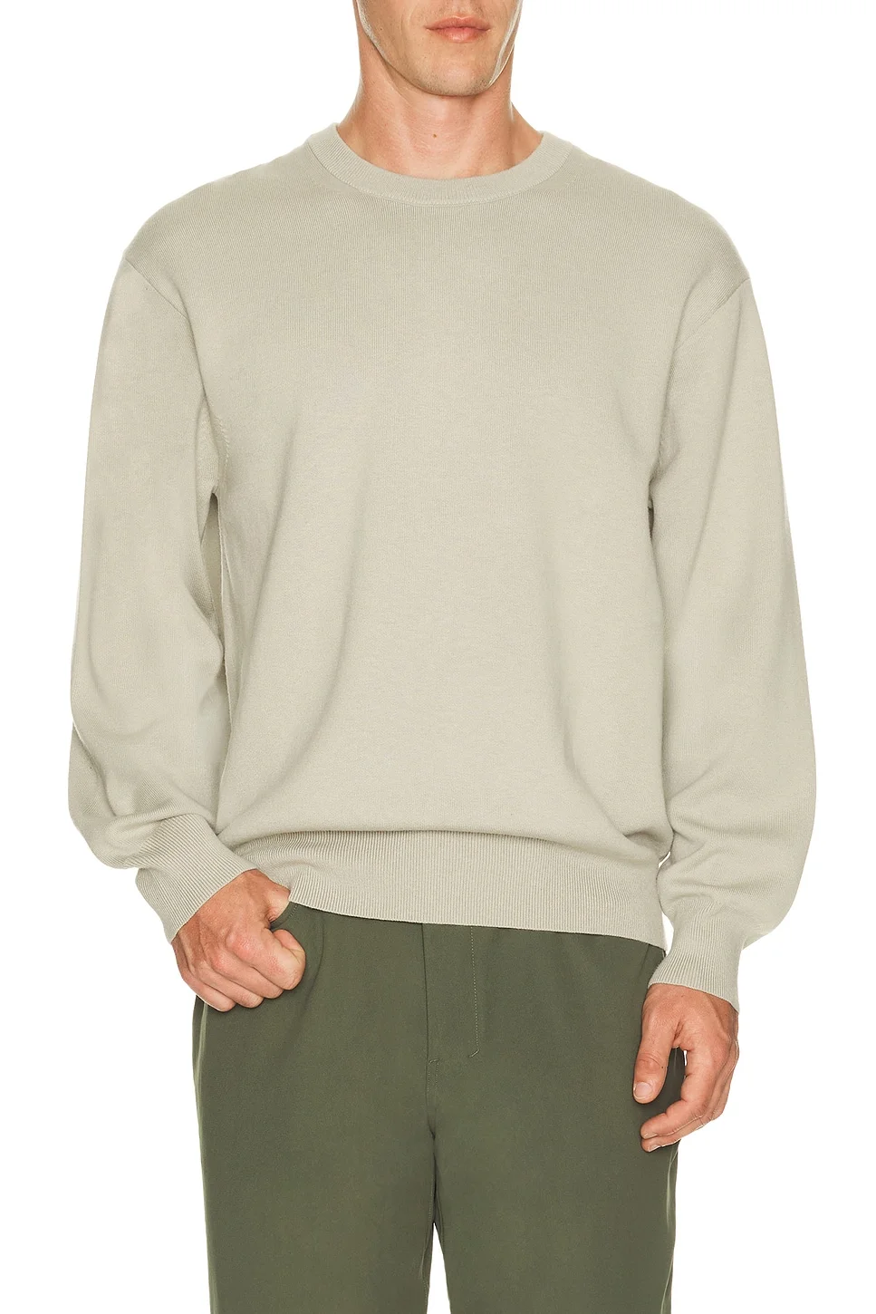 Knit Long Sleeve Crewneck Sweater - 1