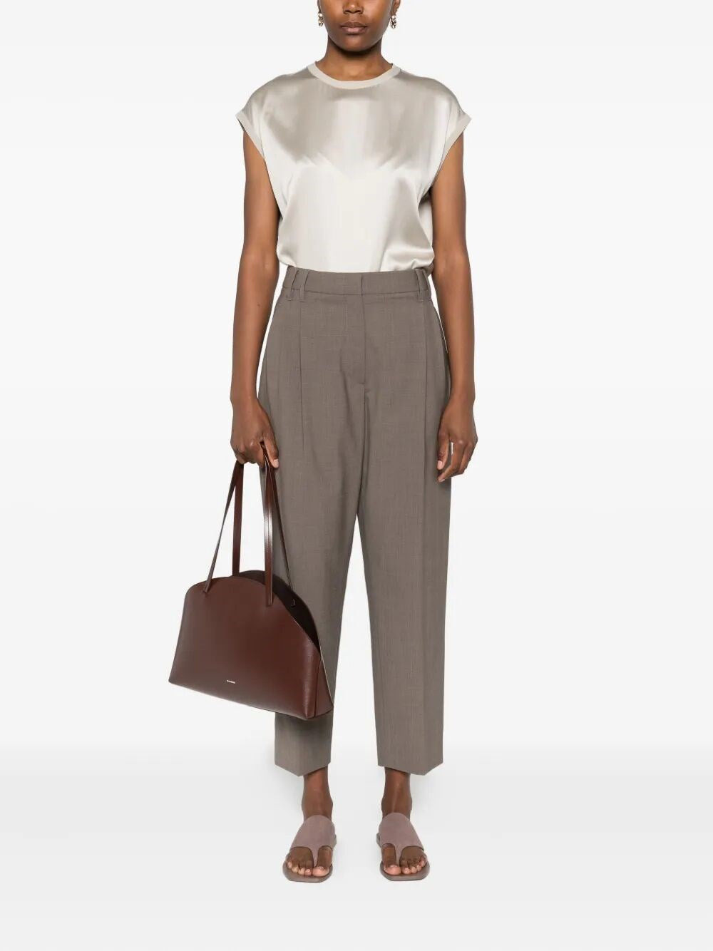 Brunello Cucinelli Women Satin T-Shirt - 2