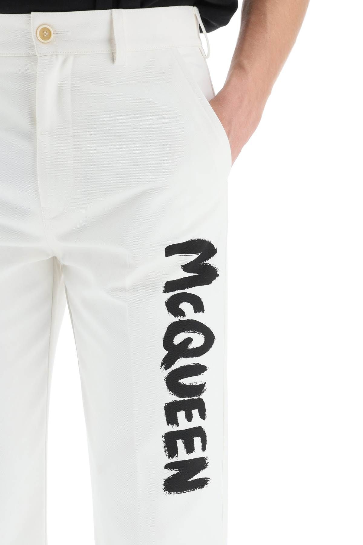 MCQUEEN GRAFFITI TROUSERS - 5