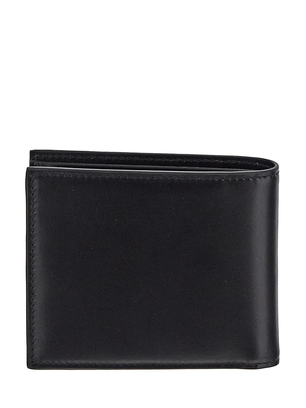 Calfskin Bi-Fold Wallet With Logo - 3