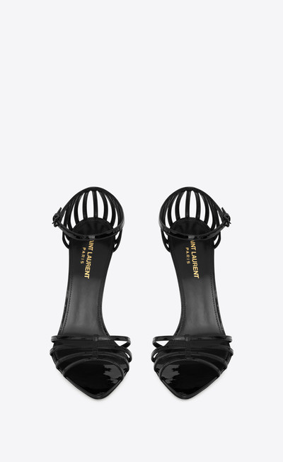 SAINT LAURENT milena sandals in patent leather outlook