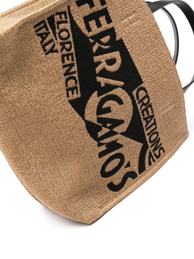 small logo-embroidered tote bag 4