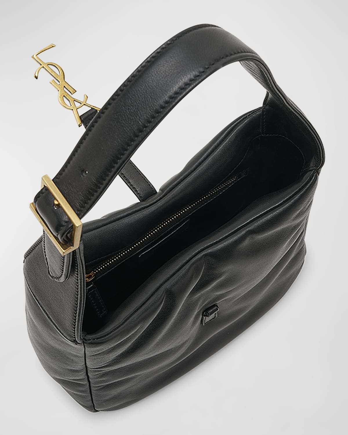 Le 5 A 7 Small YSL Padded Leather Shoulder Bag - 4