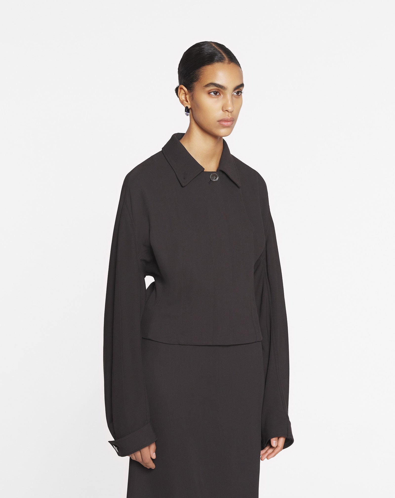 TAILORED WOOL AND VISCOSE JACKET - 4