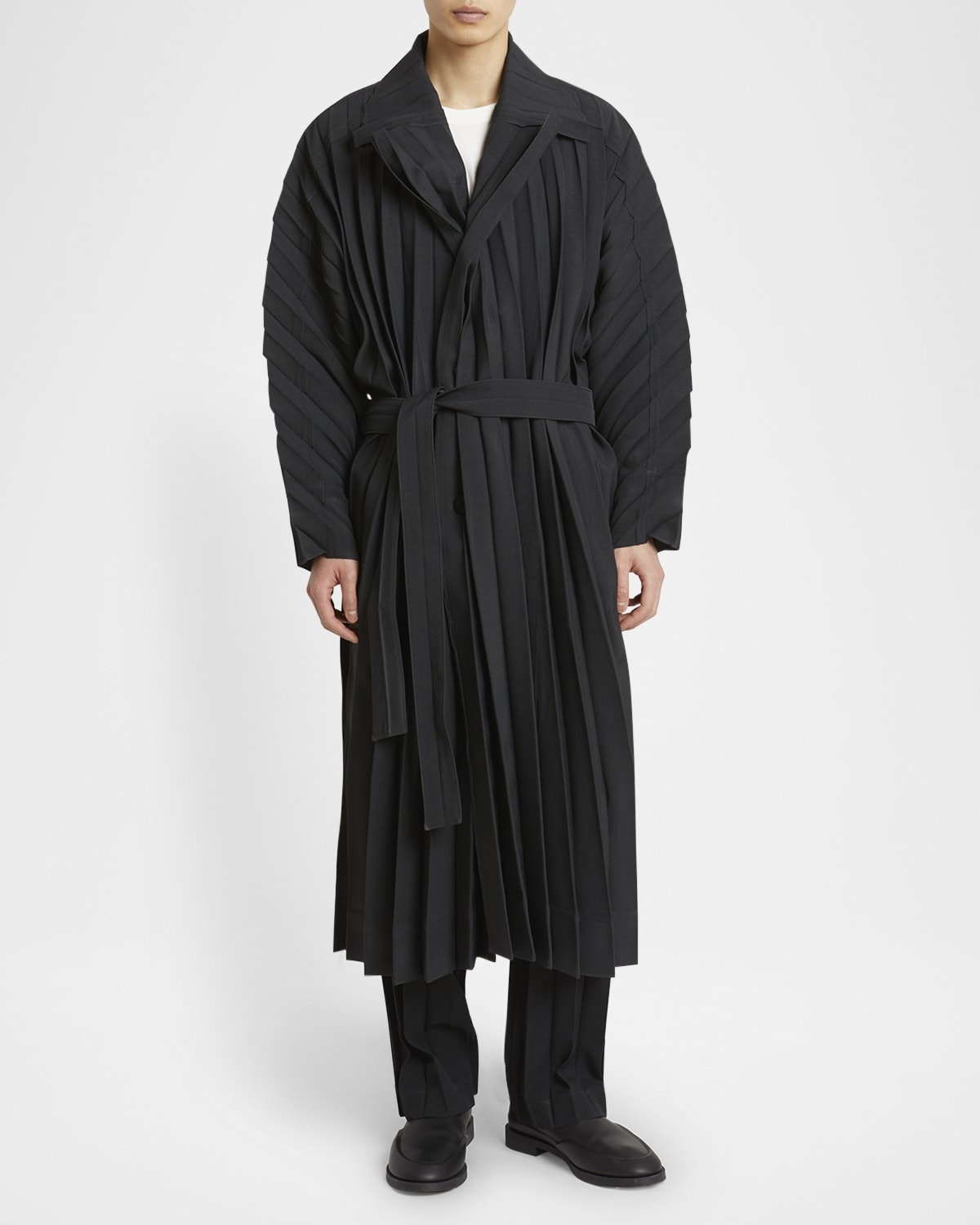 ジャケット・アウター ISSEY MIYAKE MEN PLEATS TRENCH COAT Homme Plisse Issey Miyake Charcoal EDGE Trench Coat | Liberty