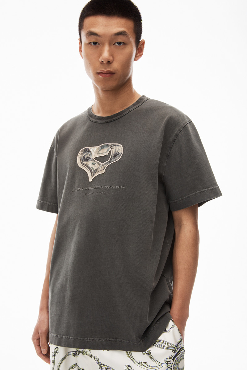 money heart tee in compact jersey 3