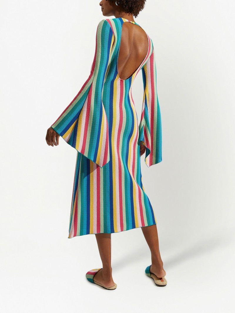 vertical-stripe midi dress 3