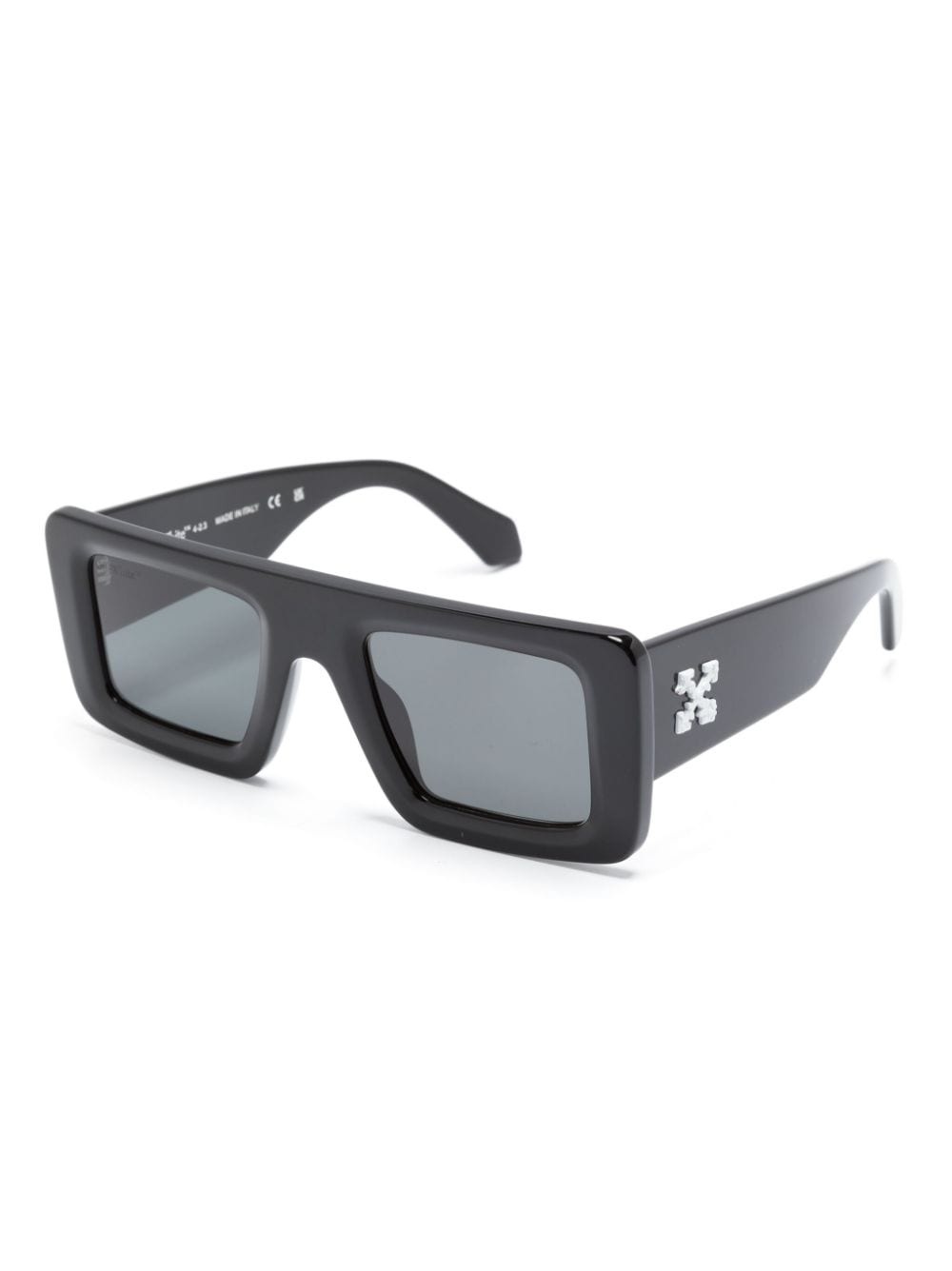 logo-plaque square-frame sunglasses - 2
