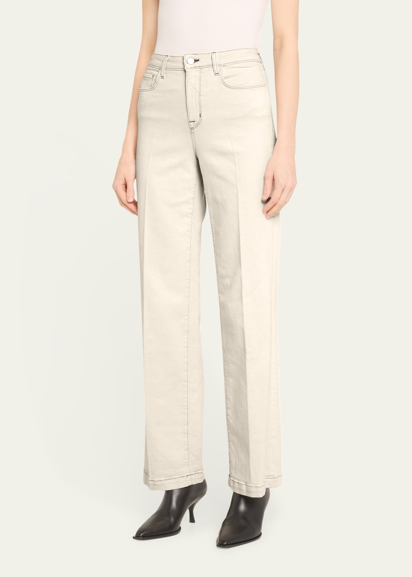 Scottie High Rise Wide-Leg Jeans - 4