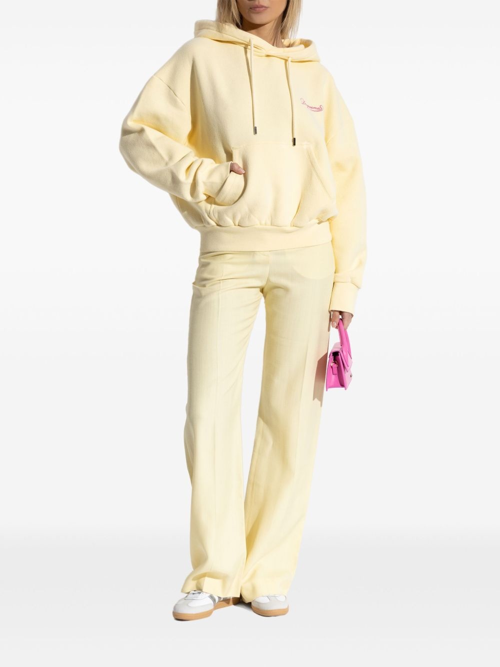 logo-embroidered hoodie - 2