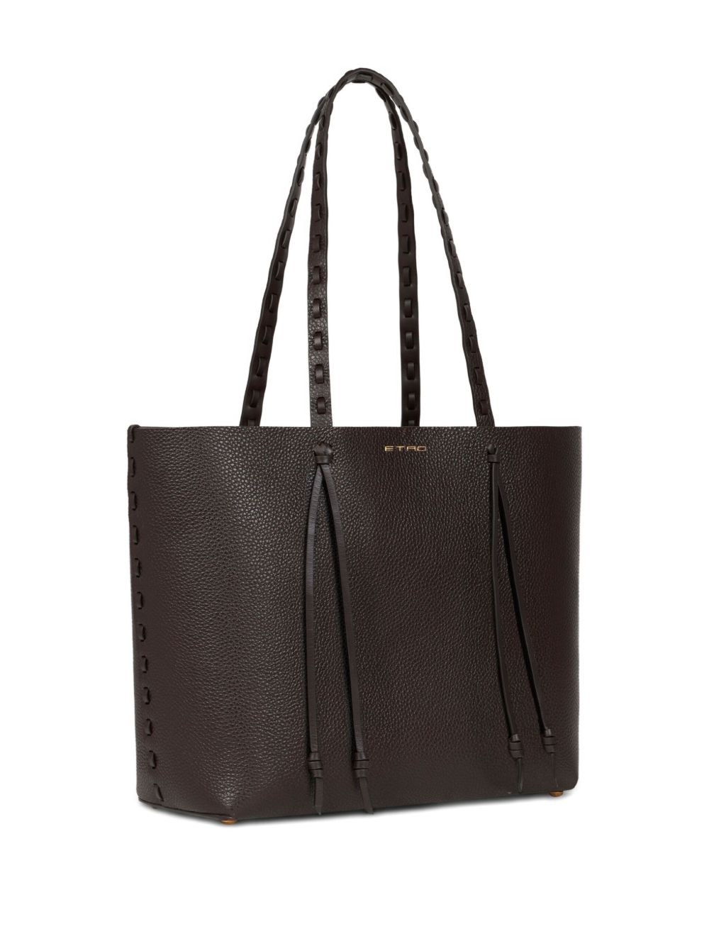 braided-handle tote bag - 5