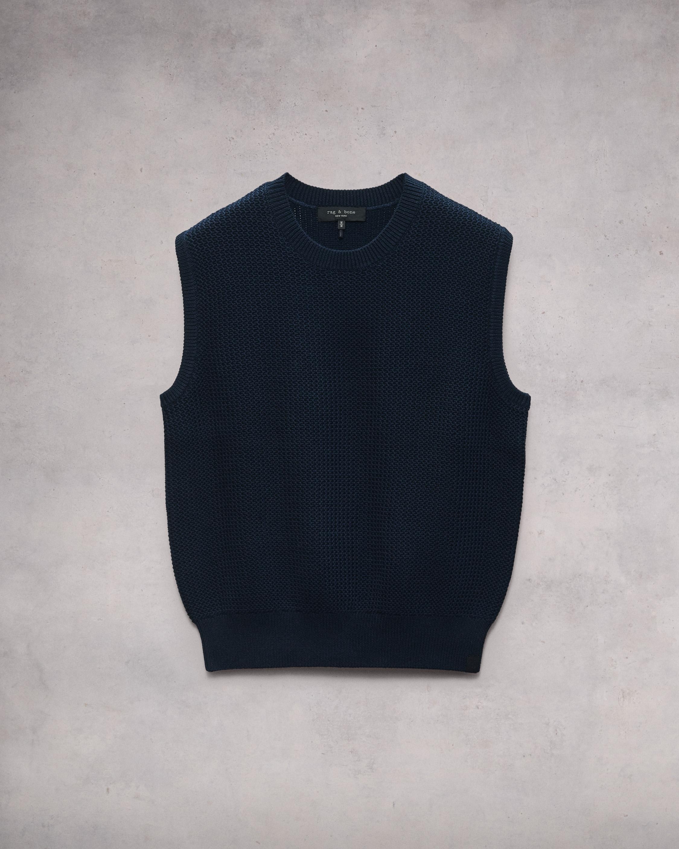 Karson Cotton Sweater Vest
Relaxed Fit - 1
