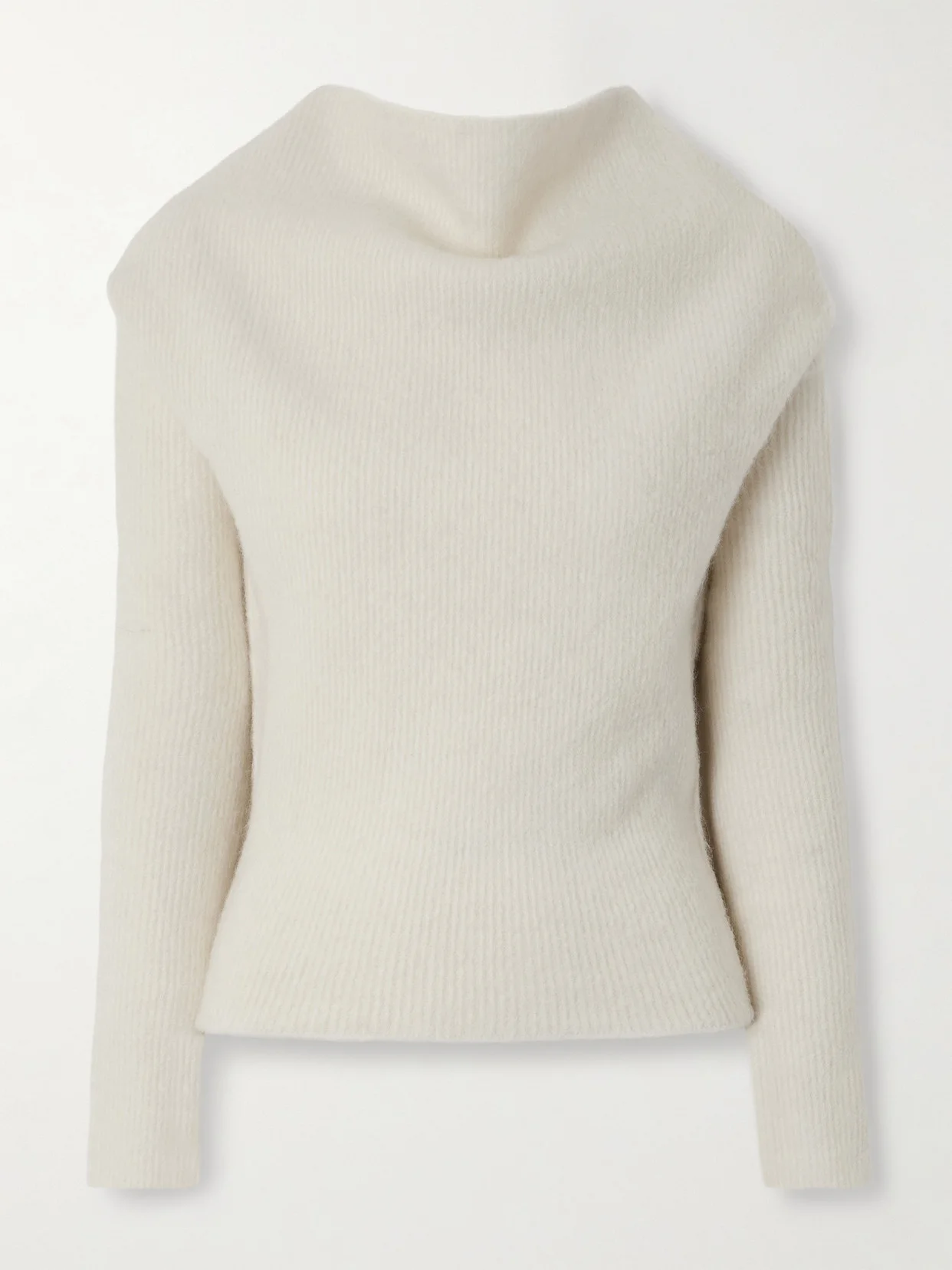 Woven Turtleneck Sweater - 1