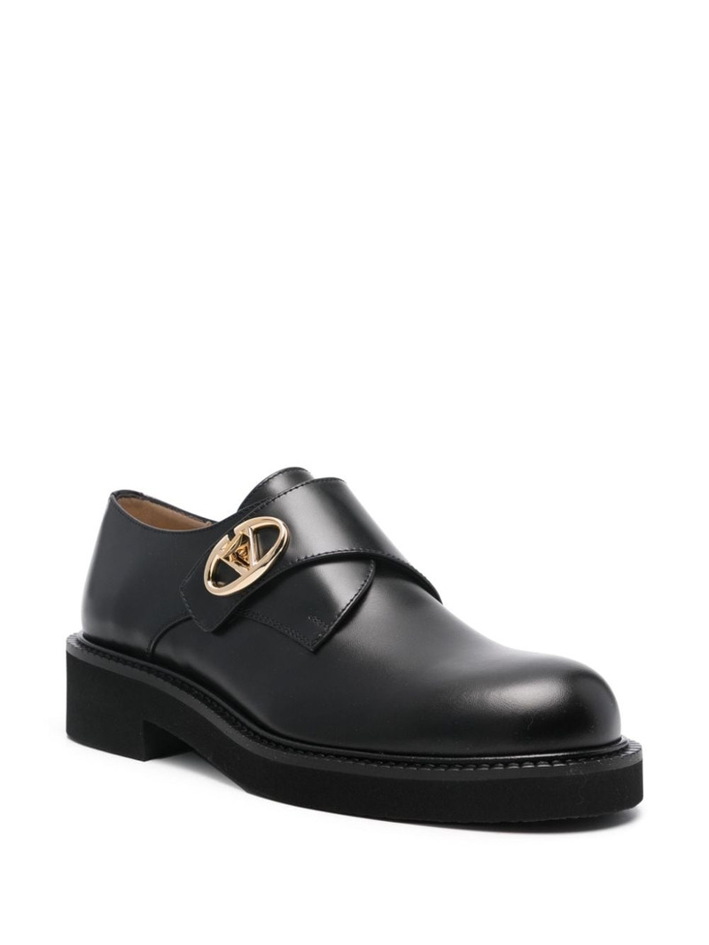 Valentino VLogo Signature leather monk shoes outlook