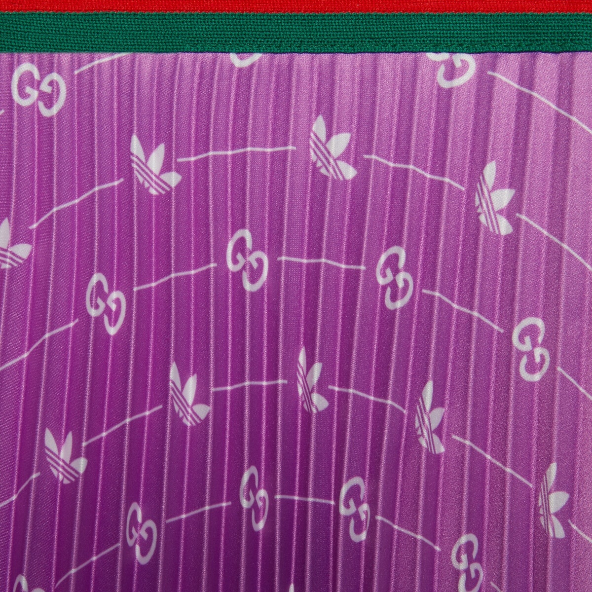 adidas x Gucci satin pleated skirt - 5