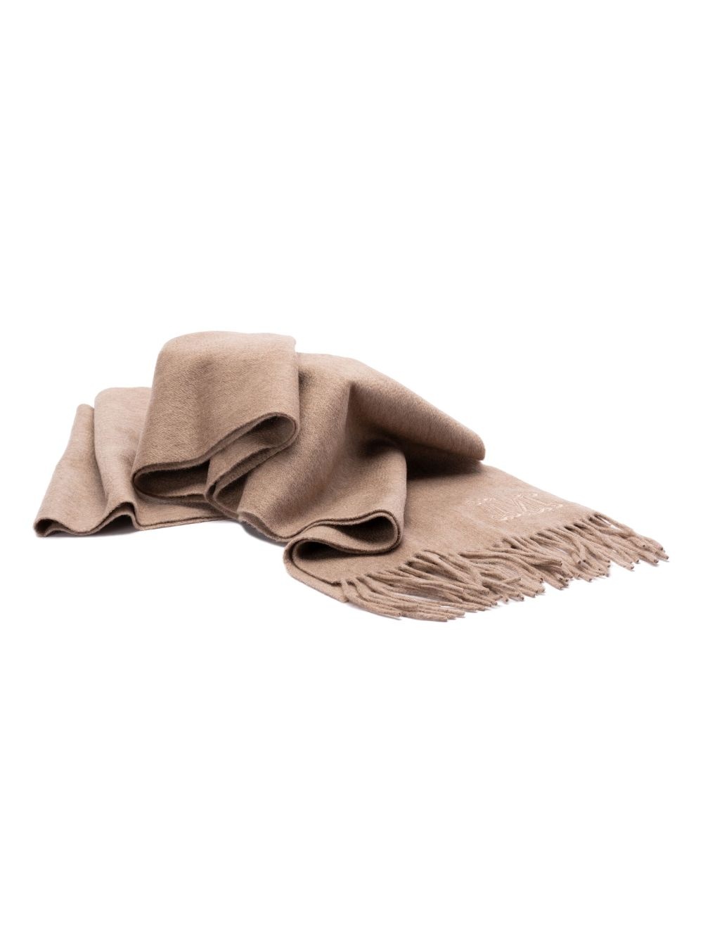 fringed cashmere stole - 3