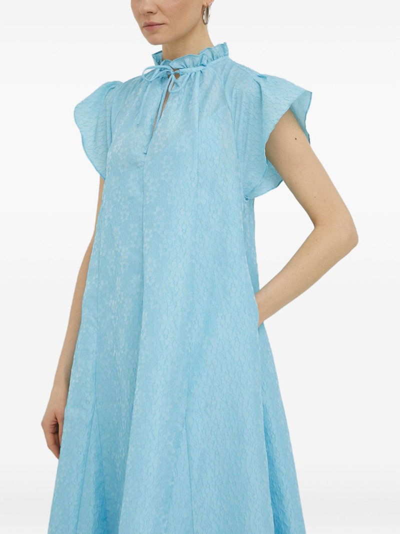 ruffled tie midi dress 3