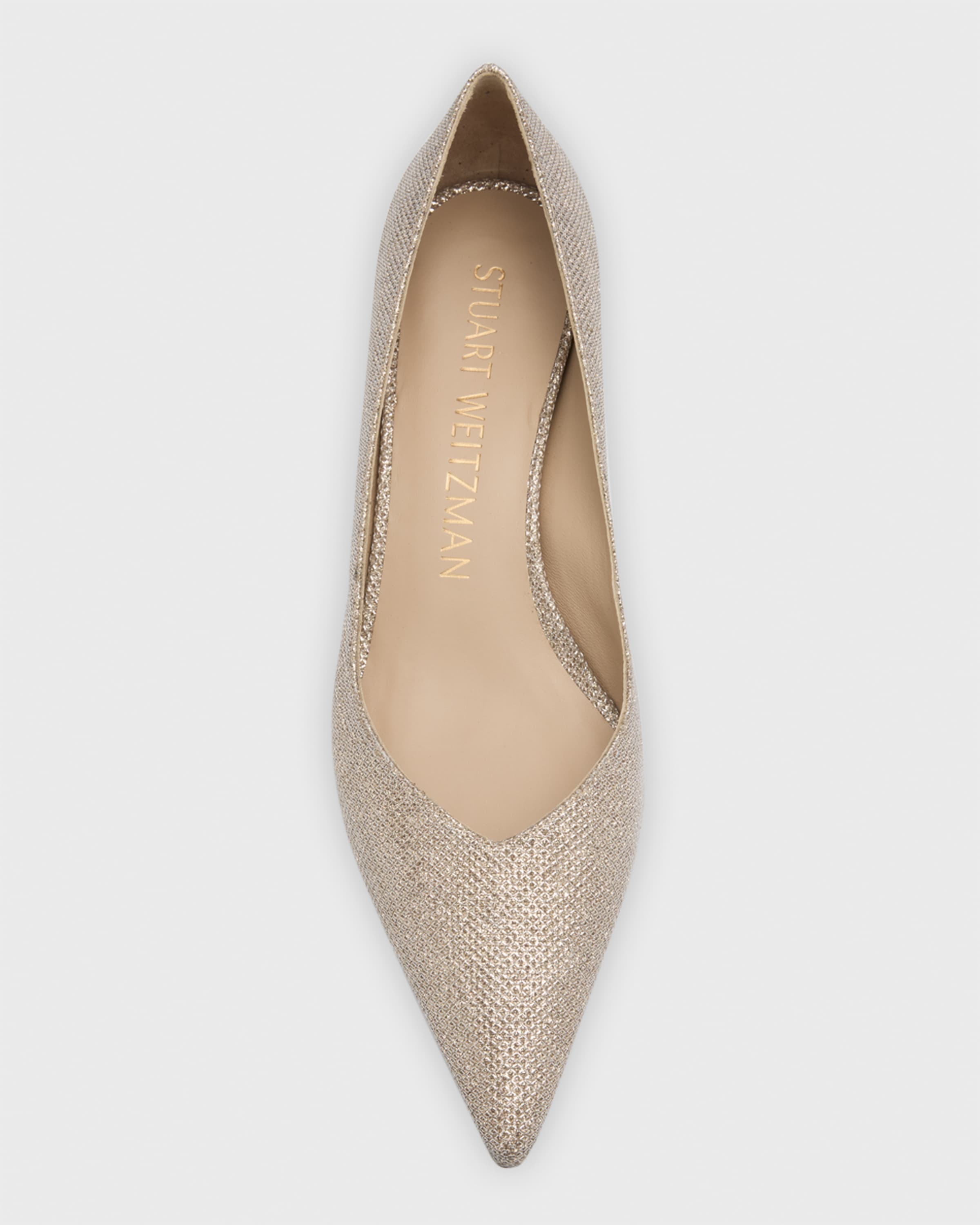 Eva Metallic Kitten-Heel Pumps - 4