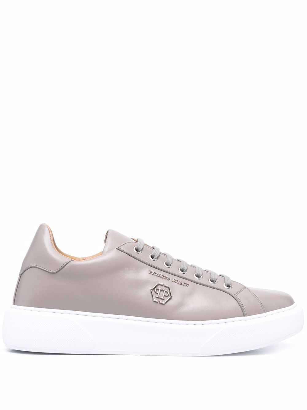 logo-plaque low-top sneakers - 1