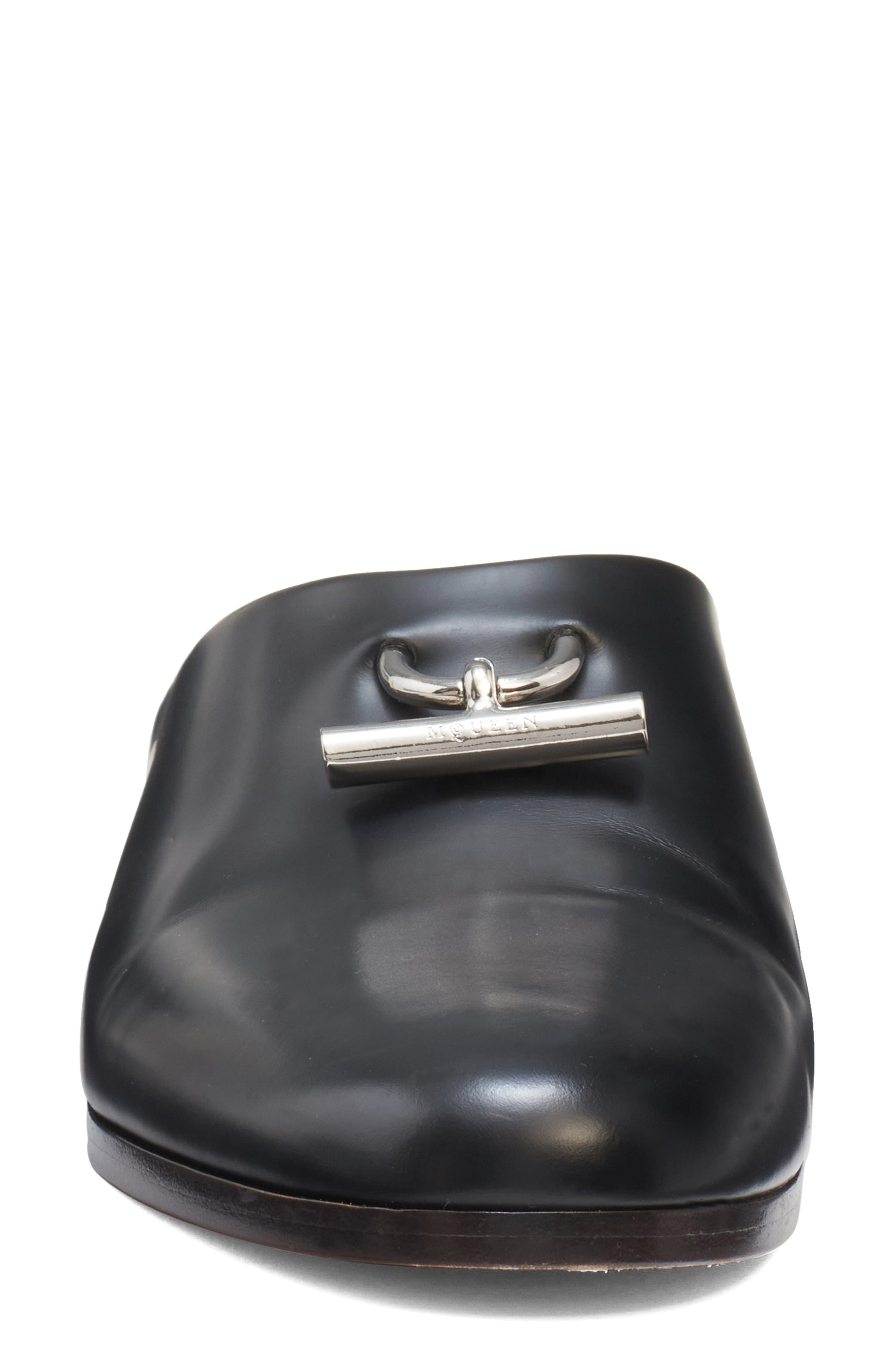 McQueen Sun Mule in Black/Silver at Nordstrom - 4