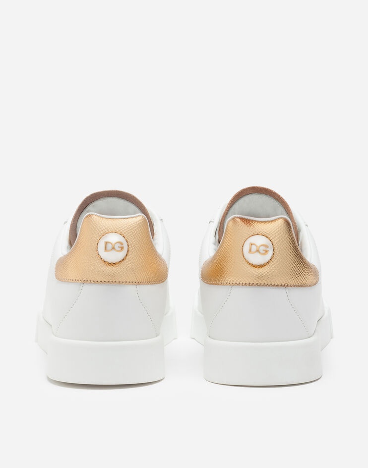 Calfskin nappa Portofino sneakers with lettering - 3