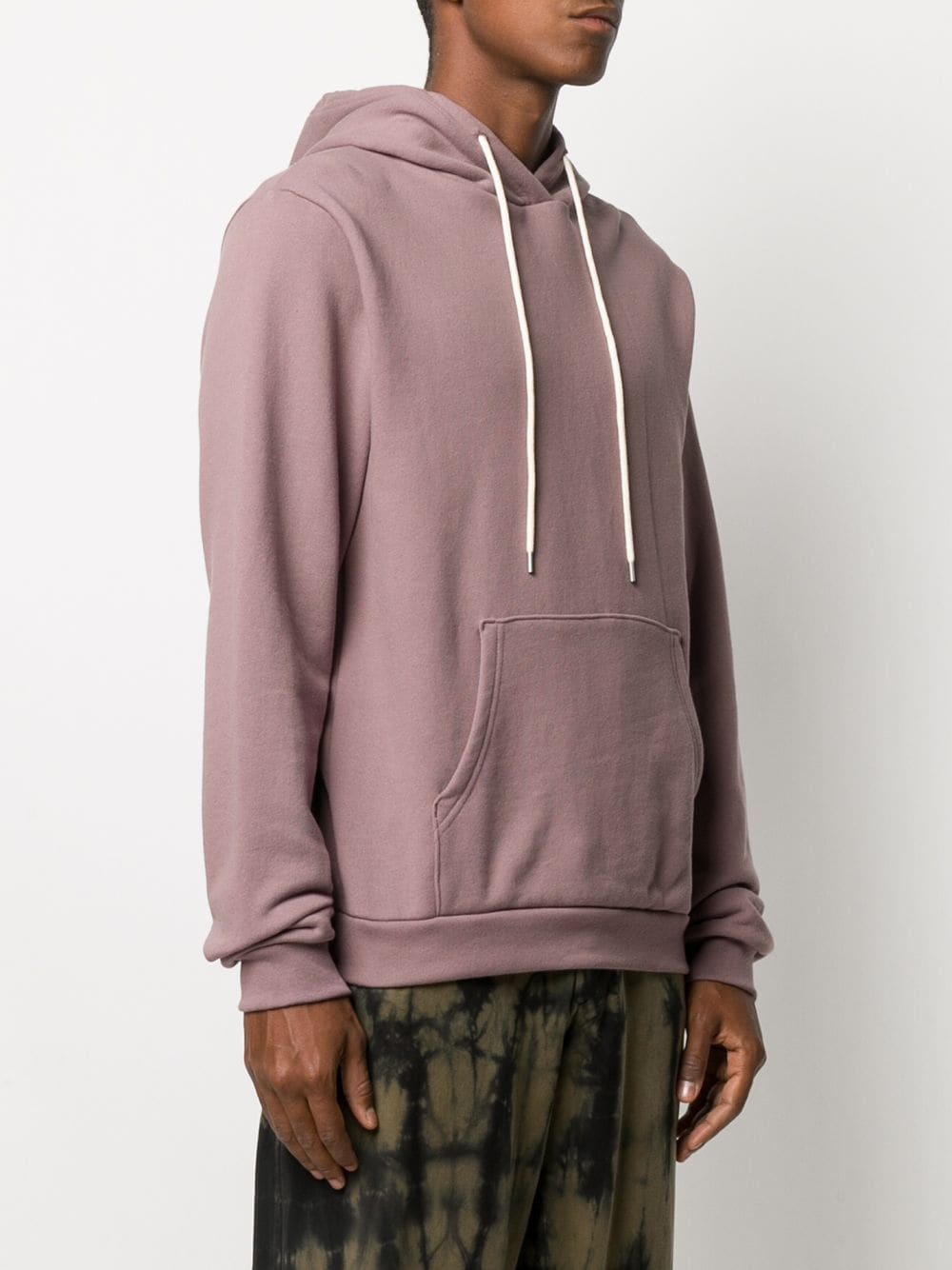 plain drawstring hoodie - 3