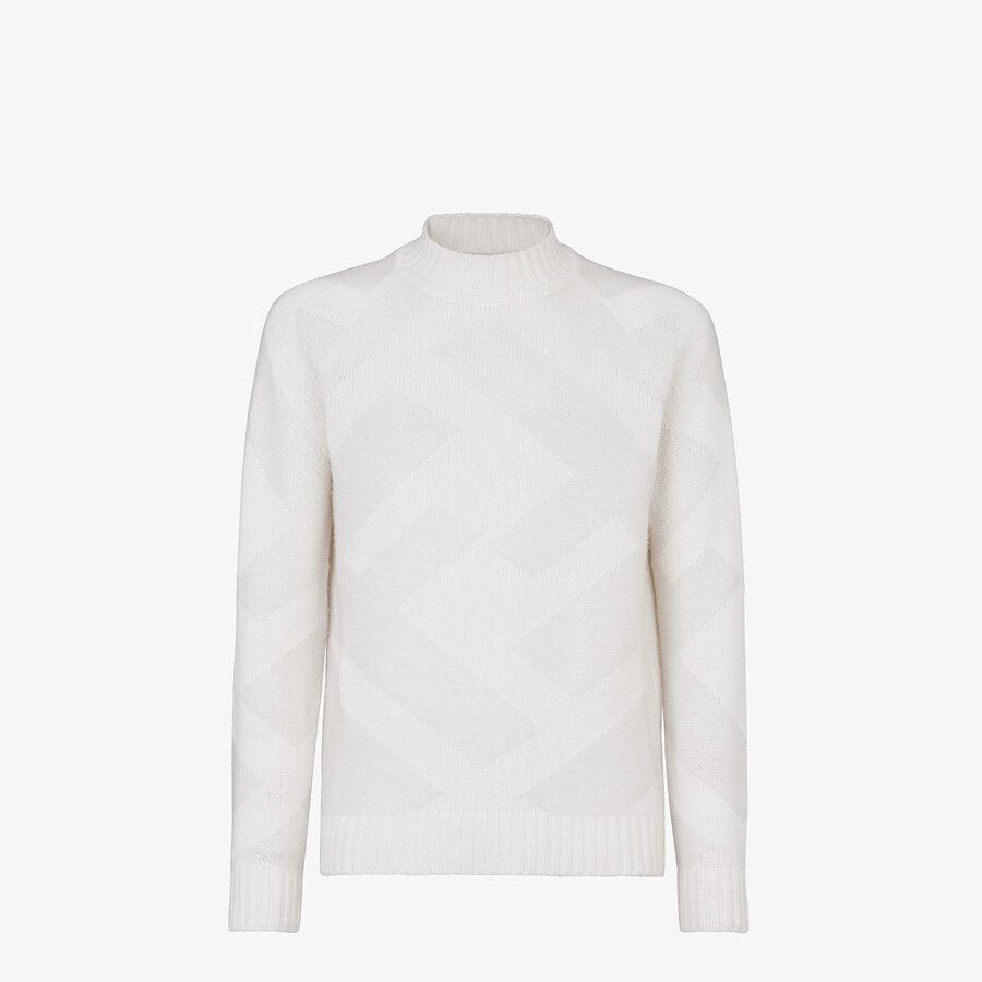 White cashmere pullover - 1