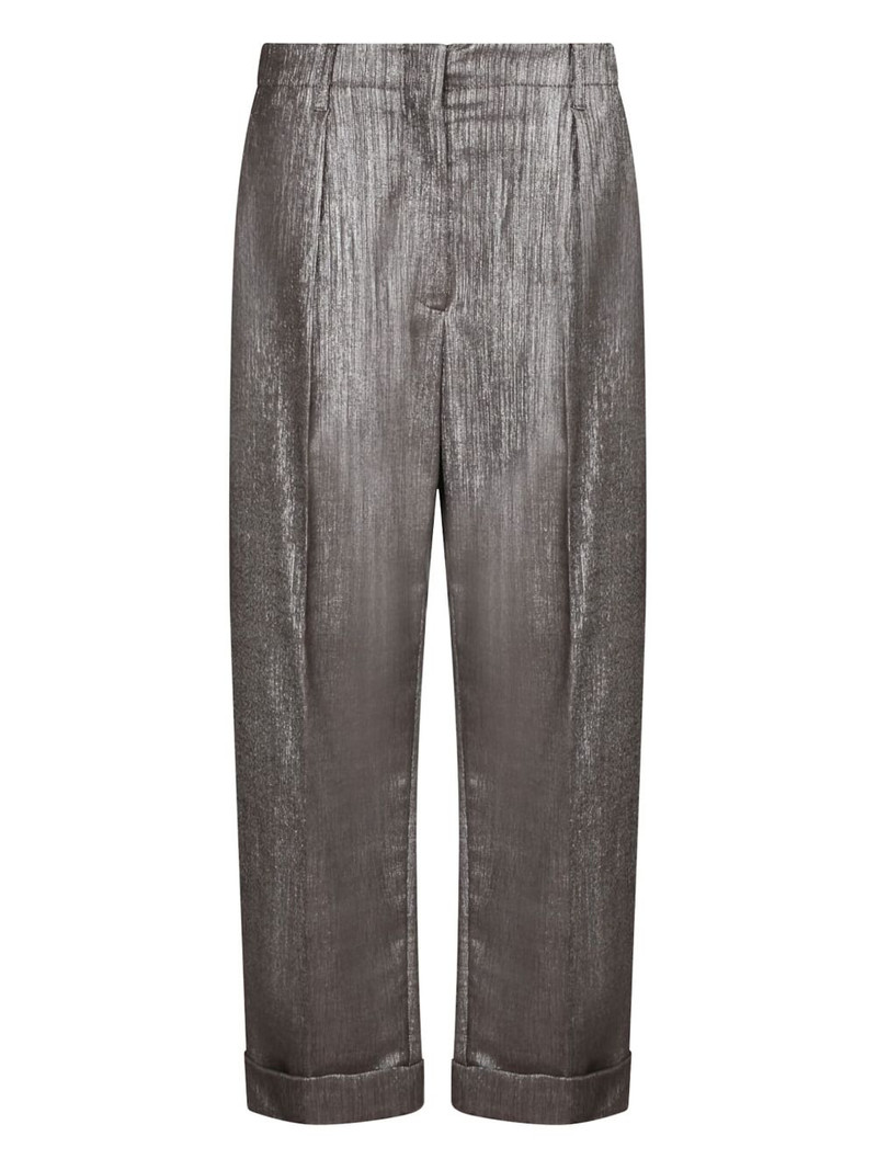 lurex-detail trousers 1
