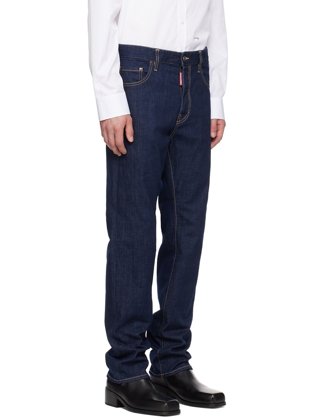 Navy Dark Rince Wash 642 Jeans - 2