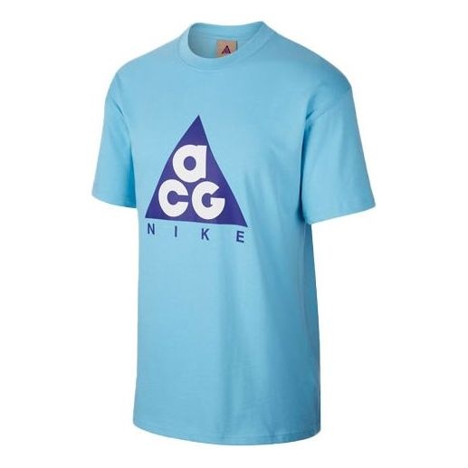 Nike Lab ACG Printed T-Shirt 'Blue Gale Fusion Violet' CV1533-450 - 1