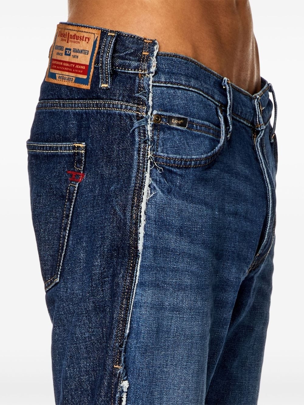 Dieseloves two-tone mid-rise jeans - 5