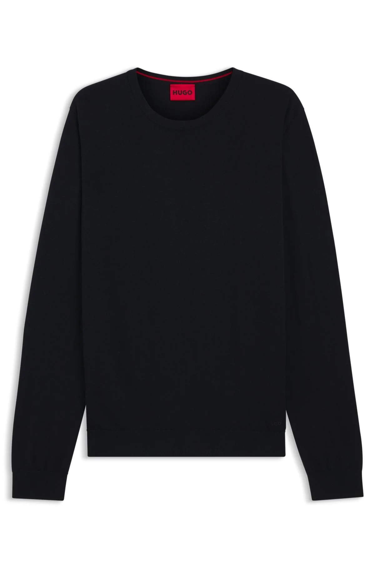 VIRGIN-WOOL SWEATER WITH EMBROIDERED LOGO - 1