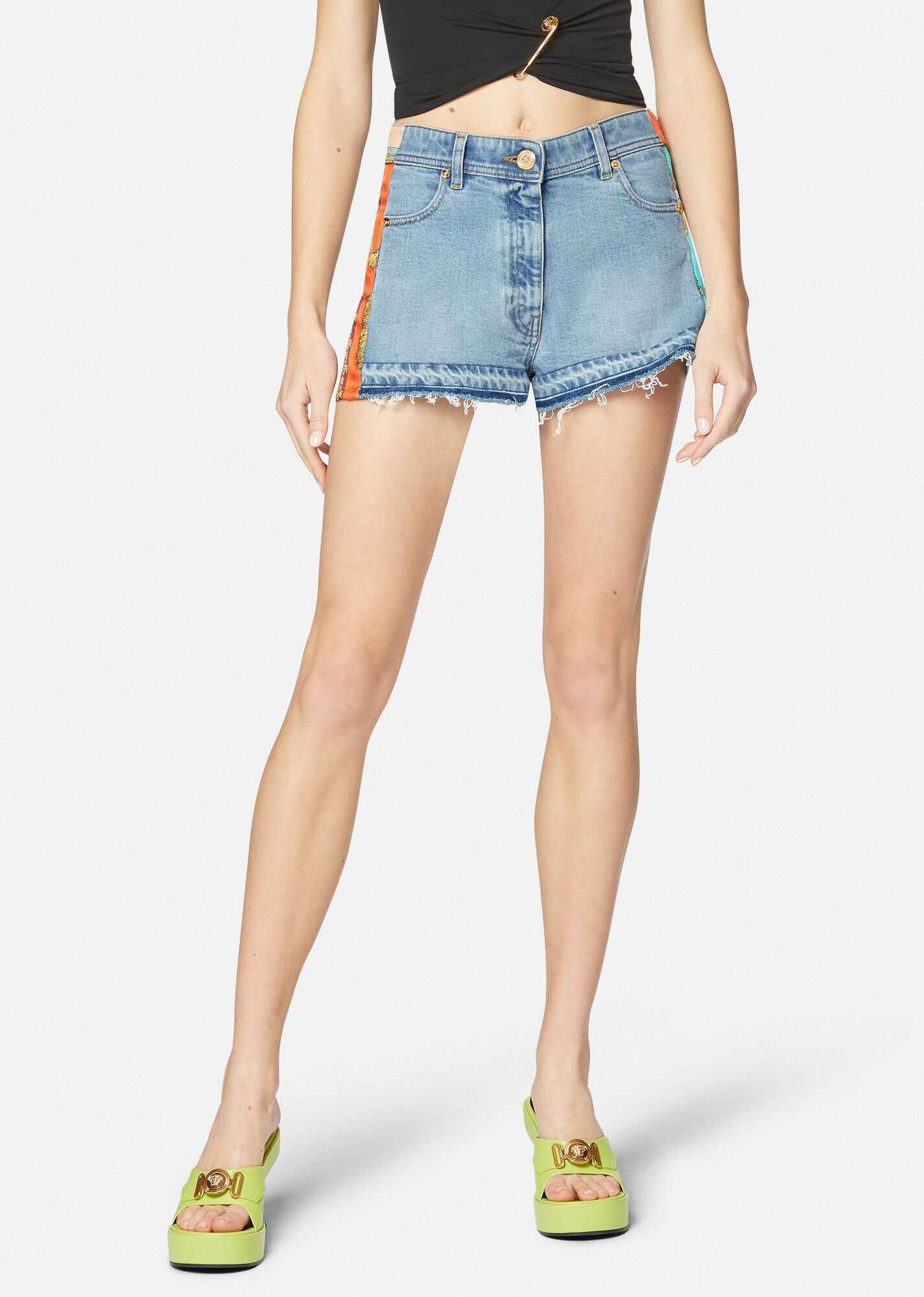 Royal Rebellion Denim Shorts - 3