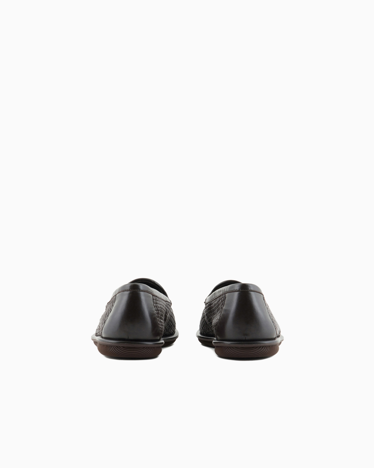 Woven nappa leather loafers with tassels - 4
