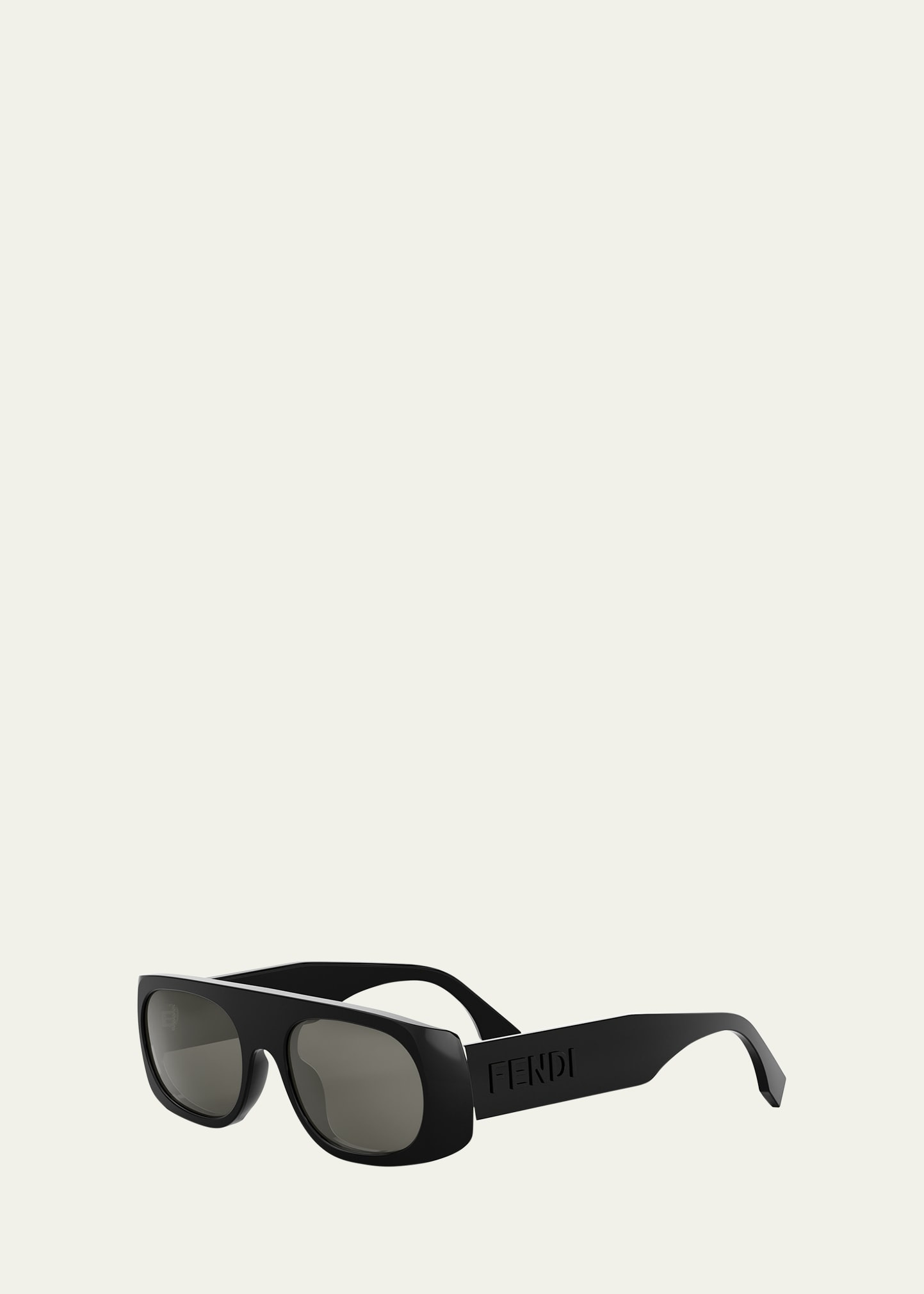 Men's Signature Acetate and Nylon Rectangle Sunglasses - 2