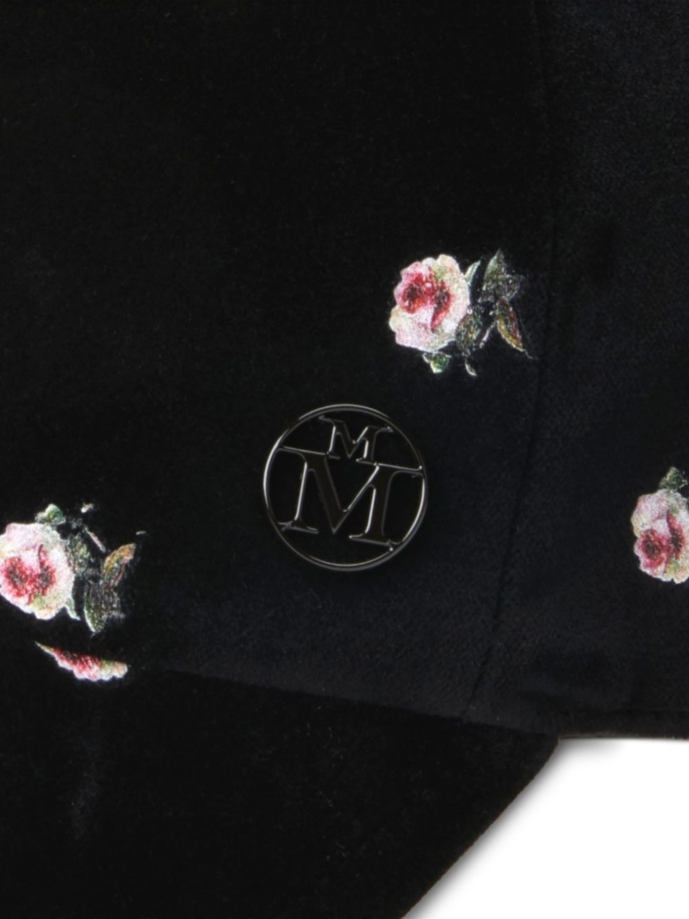 floral-embroidered hat - 2
