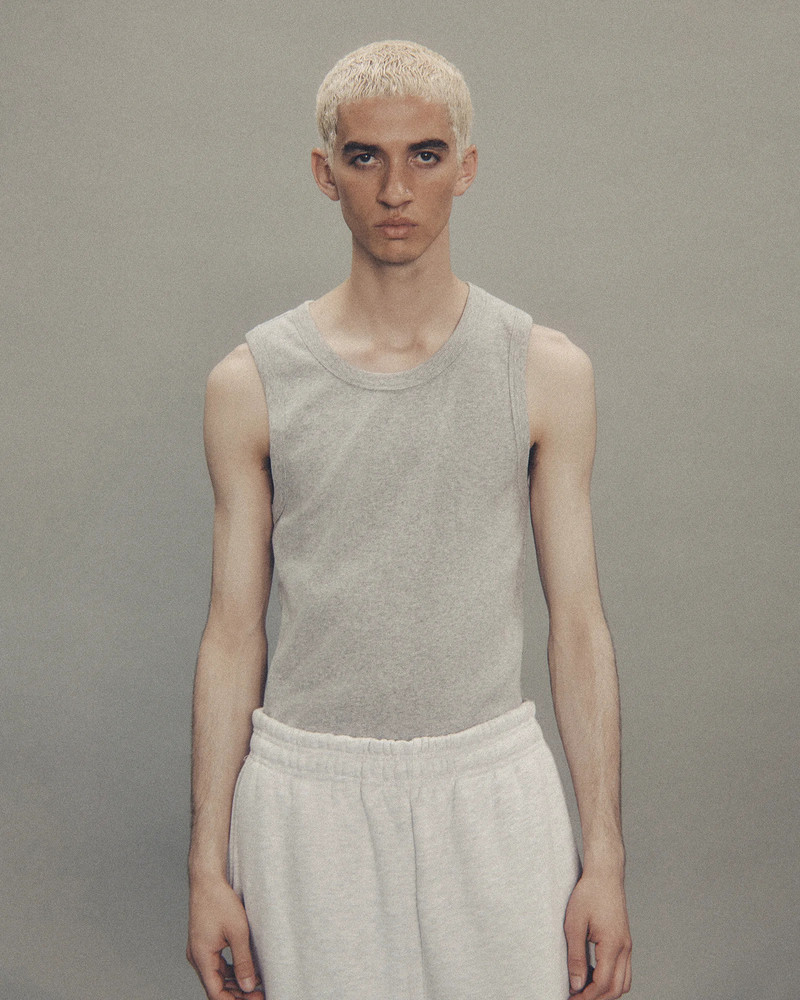 entire studios RIB TANK GREY MARLE outlook