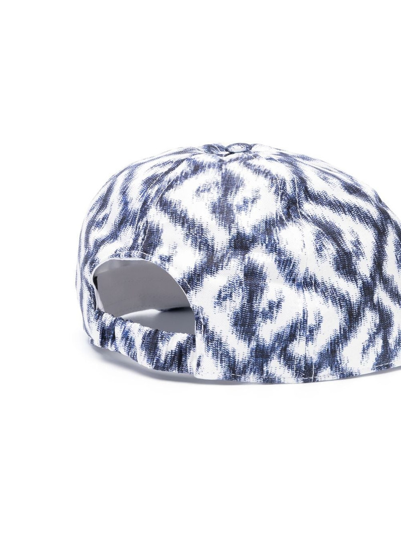 FENDI FF logo-print silk baseball cap outlook