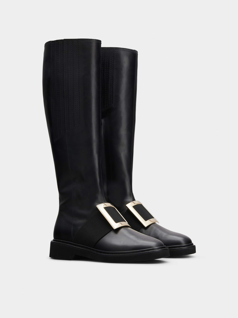 Viv' Rangers Metal Buckle Boots in Leather 2