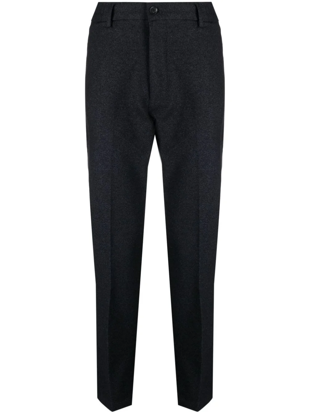 logo-patch tapered trousers - 1