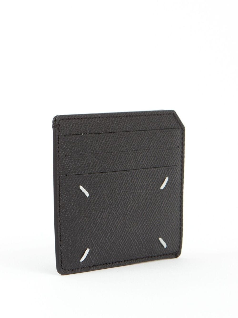 four-stitch leather cardholder - 3