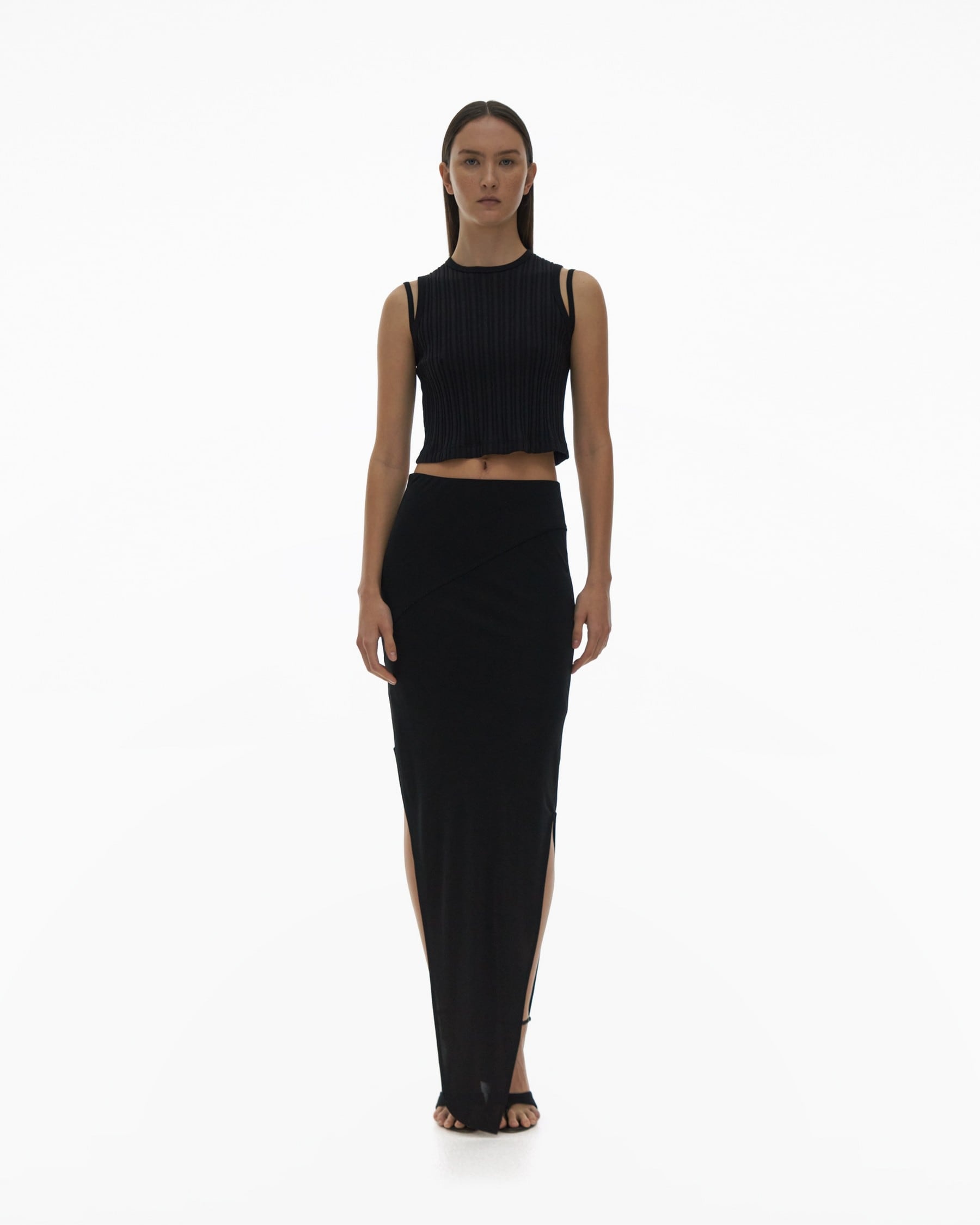 TWISTED ASYMMETRIC SKIRT - 2