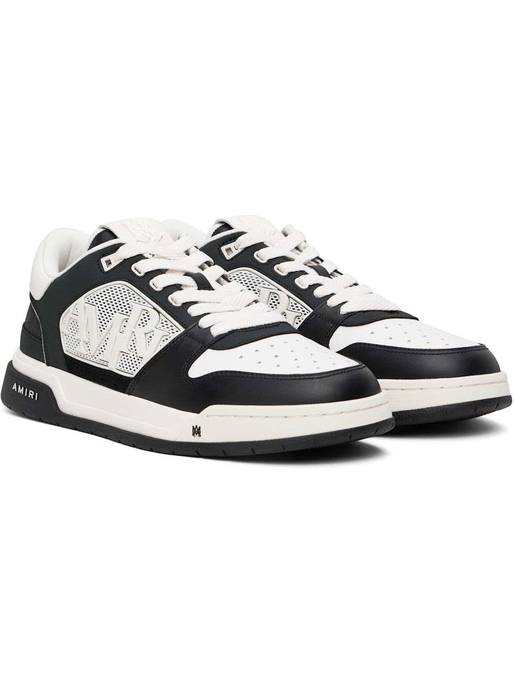Black & White Classic Low Sneakers - 4