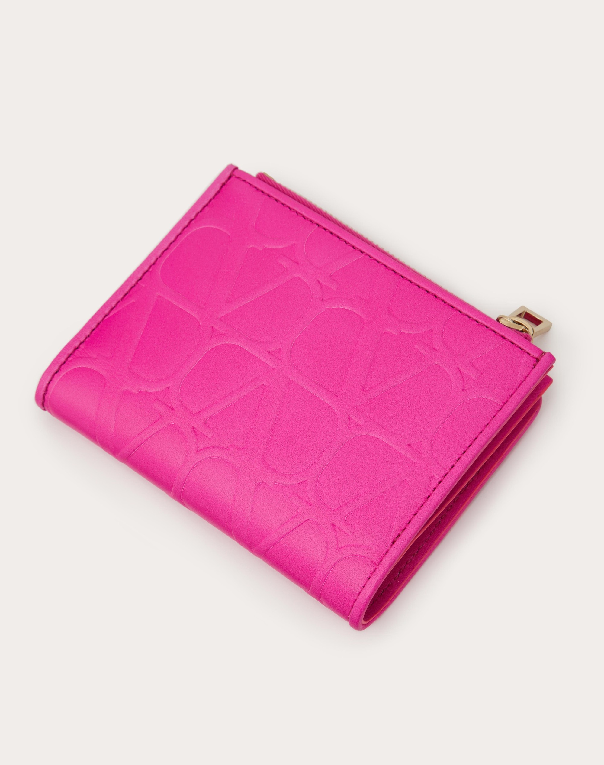 VALENTINO GARAVANI LEATHER TOILE ICONOGRAPHE WALLET IN CALFSKIN - 3