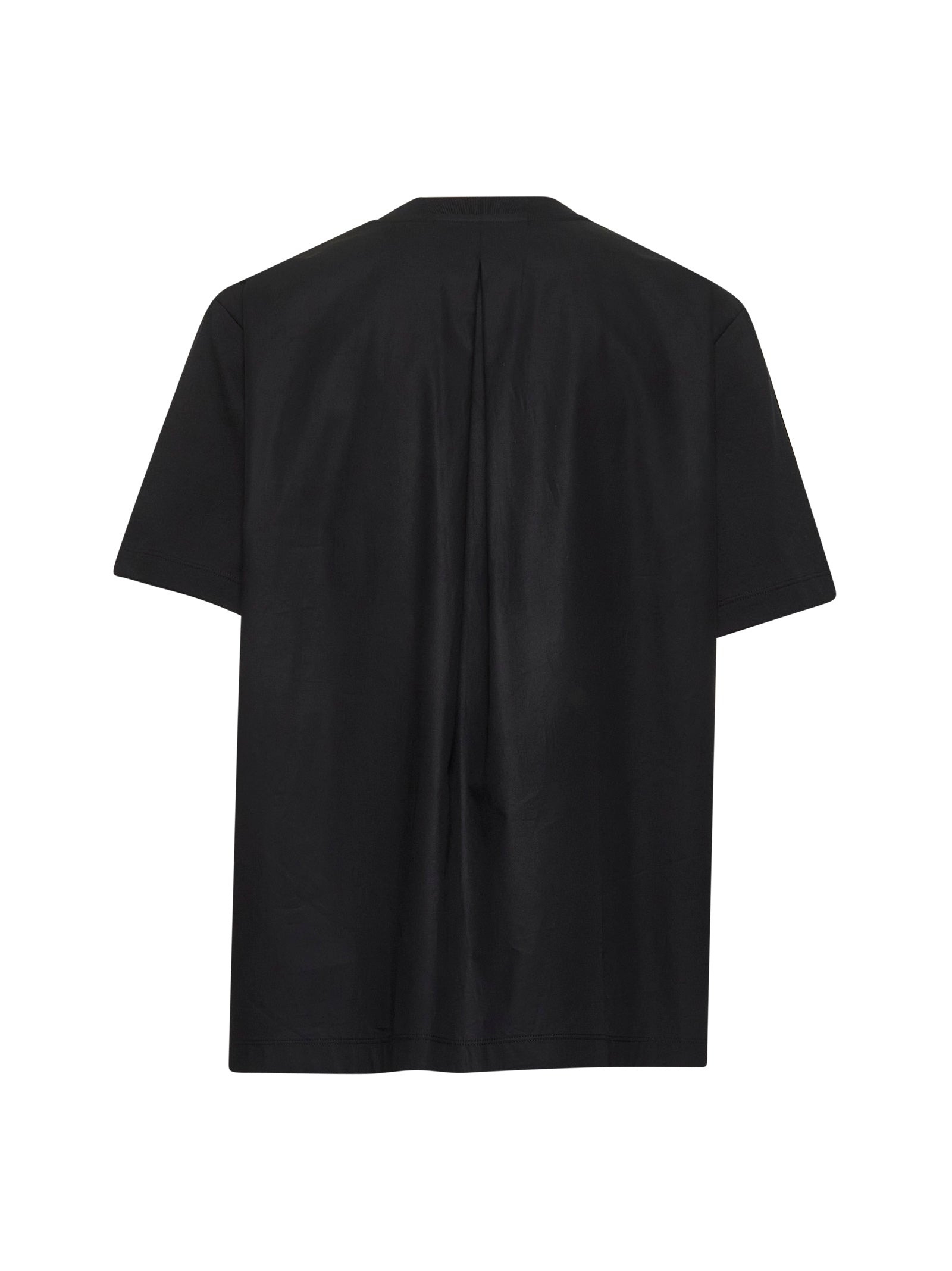 Moncler Women Black Cotton Pocket T-Shirt - 2