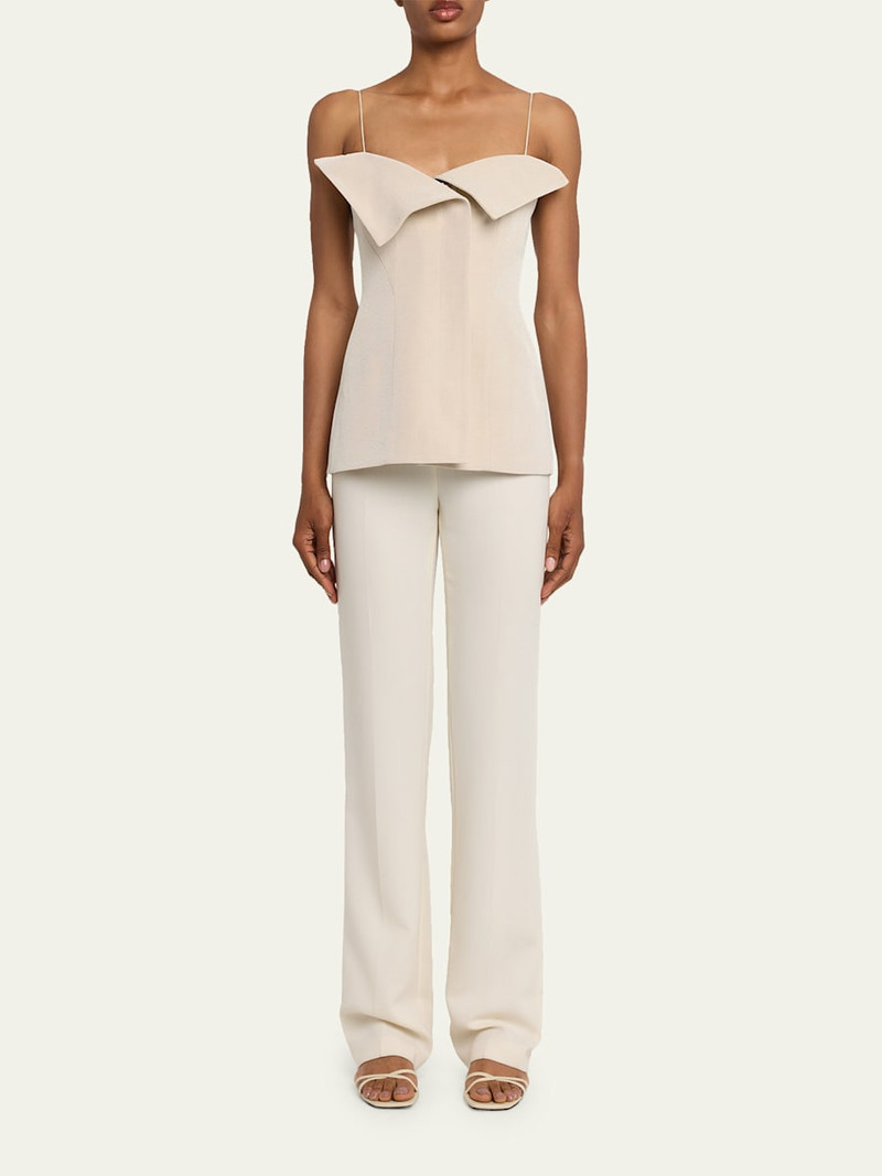 FFORME Eilwen Tailored Linen-Blend Sleeveless Top outlook
