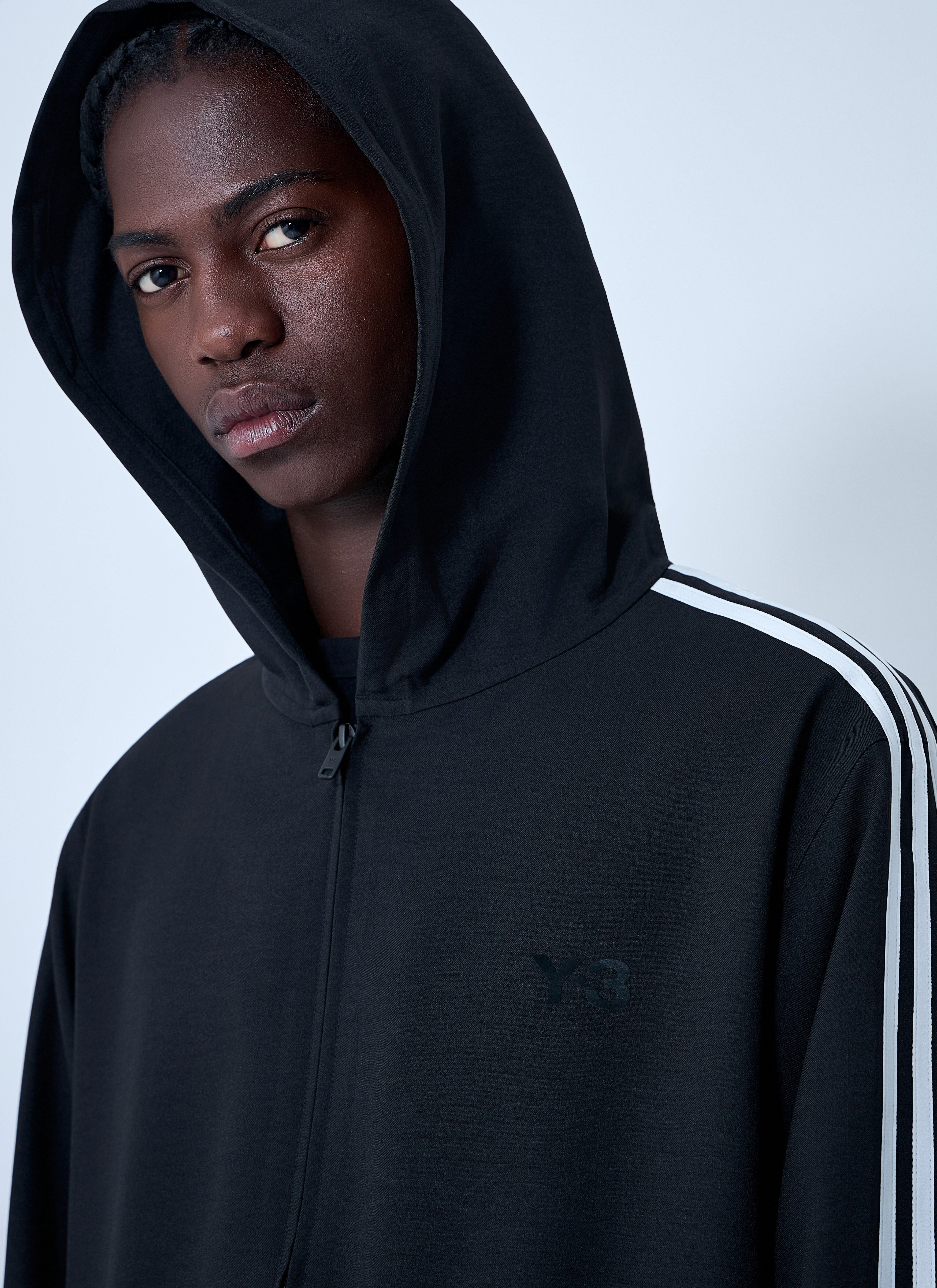 Hooded U Wire Motif Sweatshirt - 5