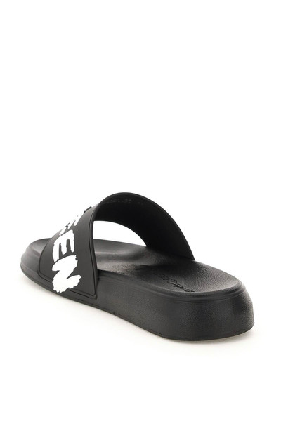 Alexander McQueen 'McQUEEN GRAFFITI' RUBBER SLIDERS outlook