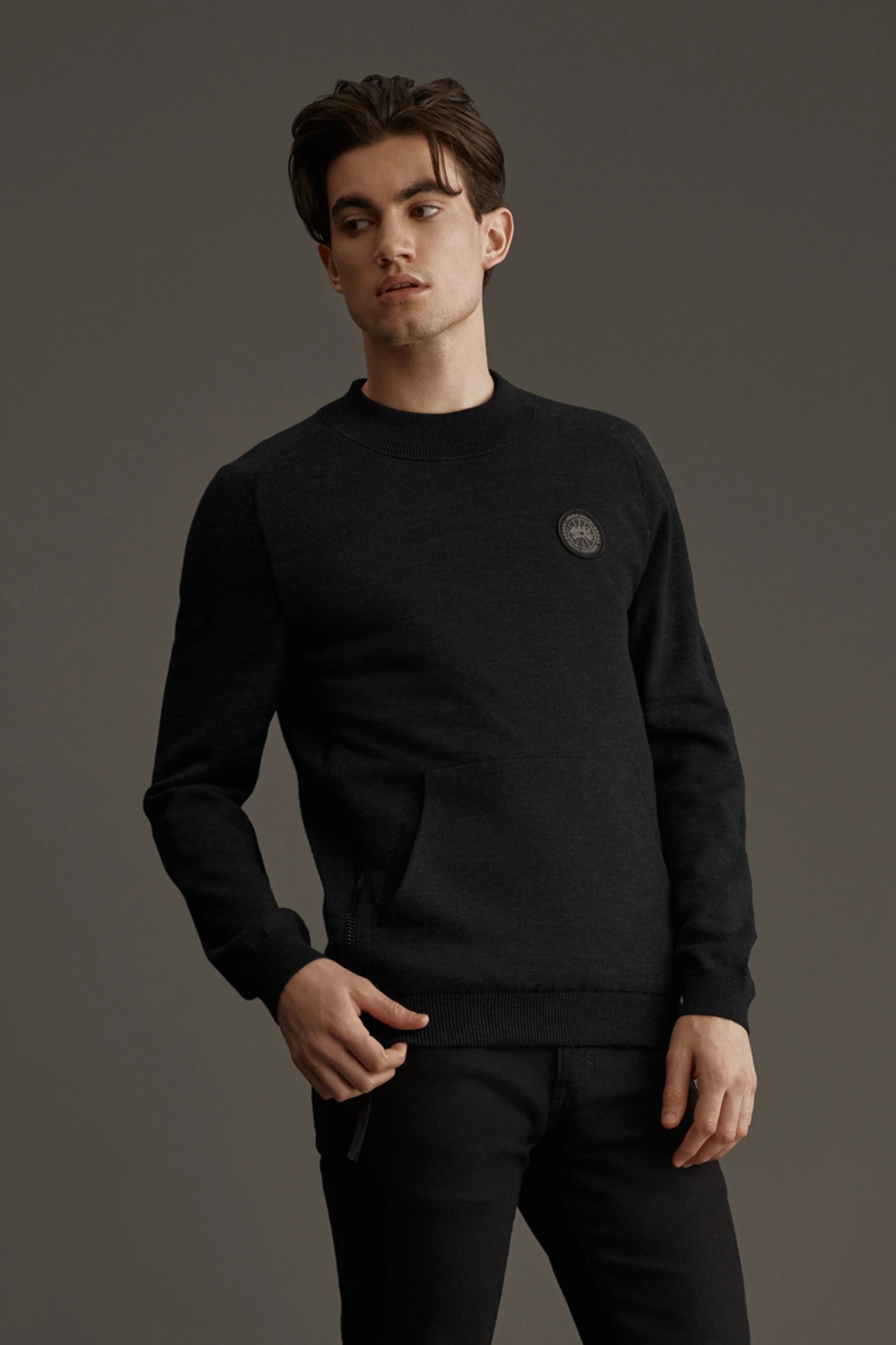 HYBRIDGE KNIT REVERSIBLE PULLOVER BLACK LABEL - 3